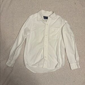 White Long Sleeve Button-Up Shirt